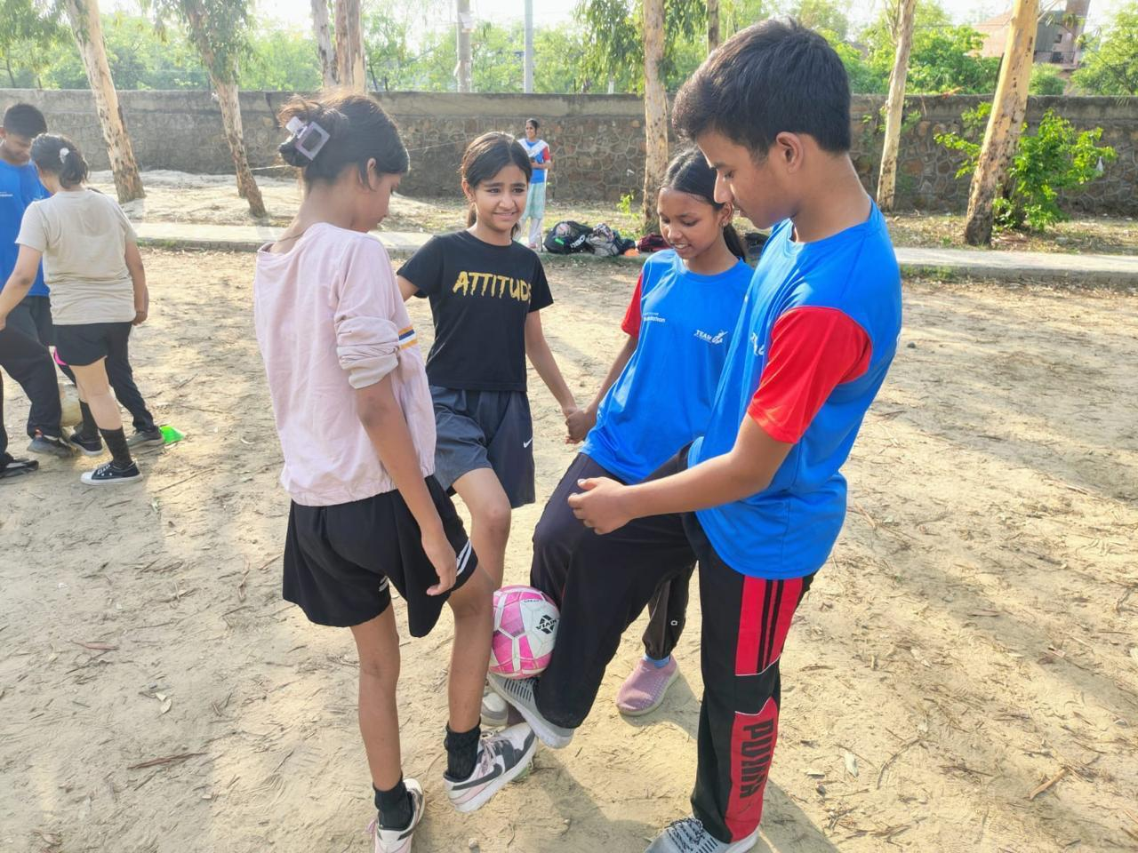 TeamUp participants sharing a moment together
